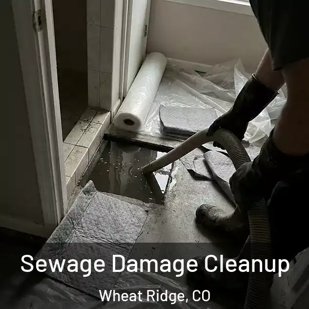  Sewage Damage Cleanup Wheat Ridge, CO